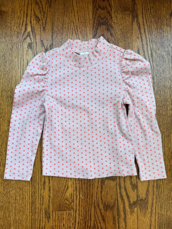 GAP Other - Gap Pink Polka Dot Mock Neck Top Sz 3